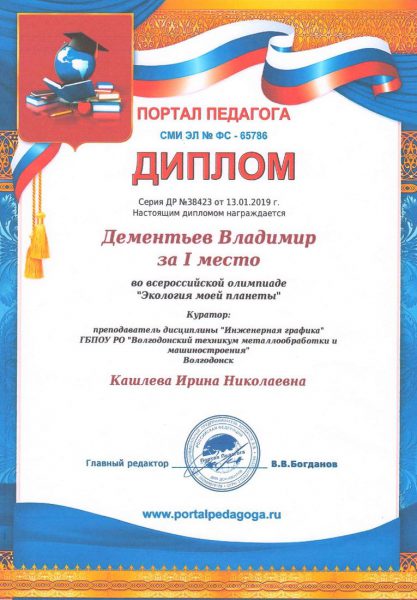 Диплом Дементьев Владимир